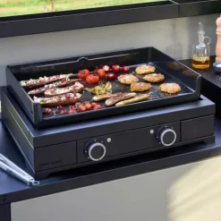 Planchas Et Accessoires<FORGE ADOUR Plancha Modern Gaz 60 Acier Noir,