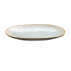 Les Plats De Service<Medard de Noblat Plat ovale large Shadow Aqua, Médard de Noblat
