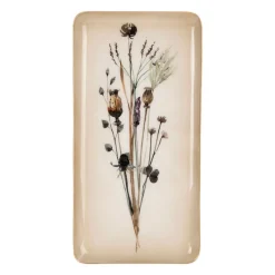 Les Plateaux|Les Plats De Service<Côté Table Plateau en fer 15 x 30 cm Floral,