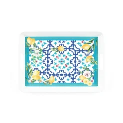 Les Plateaux<GUZZINI Plateau rectangulaire Flower & Lemon,