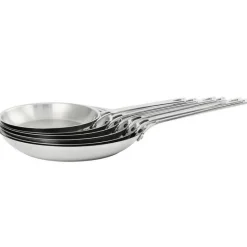 Poêles Inox<CRISTEL Poêle en inox brossé collection 1826,