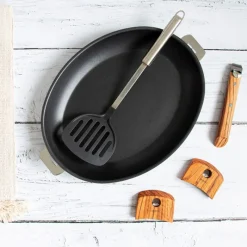 Poêles Anti-Adhérentes<CRISTEL Poêle ovale 35cm amovible anti adhérent Mutine,