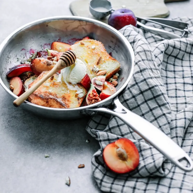 Poêles Inox<CRISTEL Poêle sautoir inox Castel'Pro,