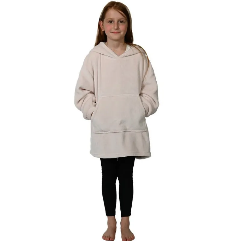 Le Textile Pour Enfant<SENSEI Poncho polaire pour enfant à capuche Ginger Pétale,