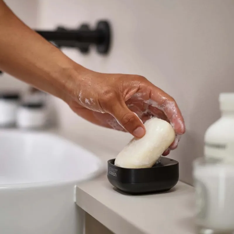 Coin Lavabo|Coin Douche Et Bain<JOSEPH JOSEPH Porte Savon Compact Slim Noir,