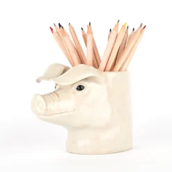 Vases|Objets Insolites<Quail Ceramics UK Pot à crayon Cochon,