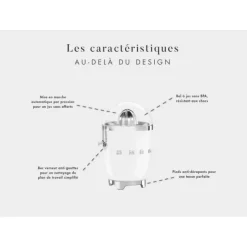 Presse-Agrumes<SMEG Presse-agrumes Blanc Années 50,