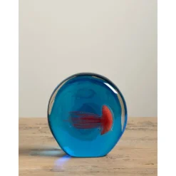 Objets Insolites<Chehoma Presse-papier Méduse Rouge Noire réversible,