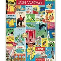Les Jeux D'Intérieur<Cavallini & Co Puzzle 1000 pièces Voyage,