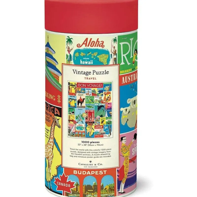Les Jeux D'Intérieur<Cavallini & Co Puzzle 1000 pièces Voyage,