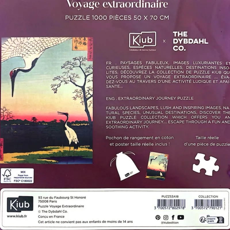 Les Jeux D'Intérieur<Kiub Puzzle de 1000 pièces Grues,