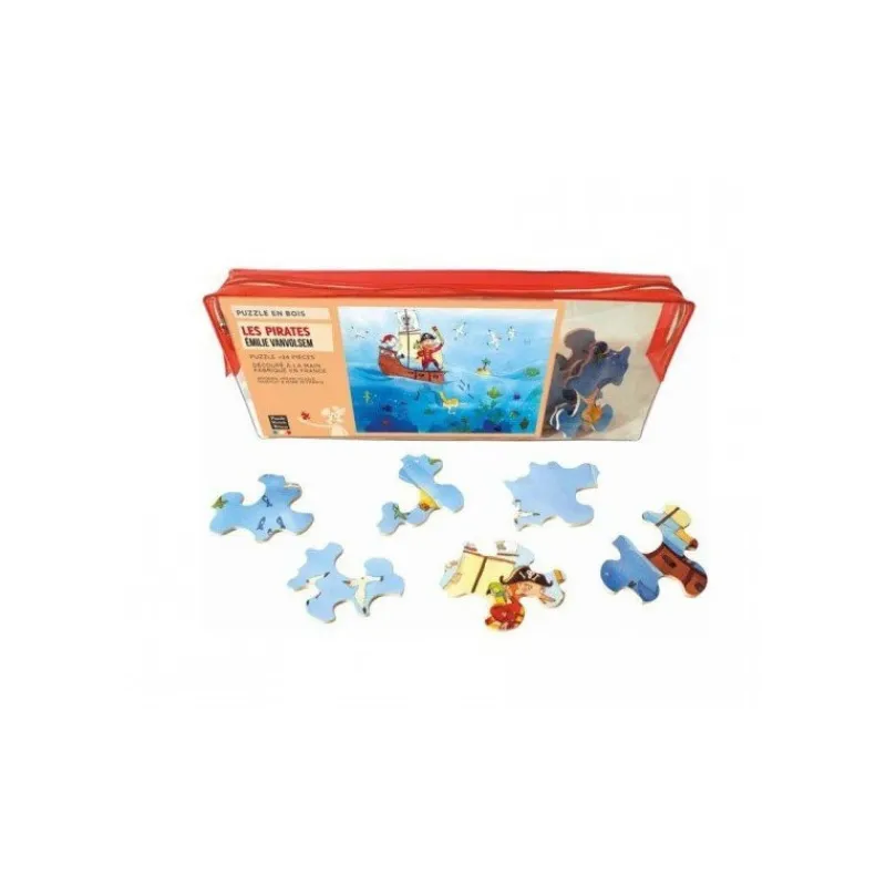 Les Jeux Pour Enfant|Les Jeux D'Intérieur<Wilson Jeux Puzzle en bois 24 pièces Les Pirates,