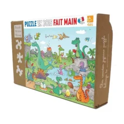 Les Jeux Pour Enfant|Les Jeux D'Intérieur<Wilson Jeux Puzzle en bois 24 pièces Les Dinosaures,