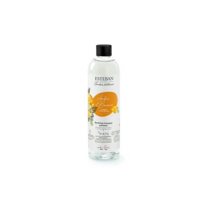 Parfums D'Intérieur<ESTEBAN Recharge bouquet parfumé 250 ml Ambre et Baume,