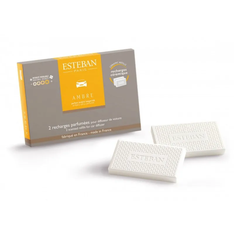 Diffuseurs De Parfum D'Intérieur<ESTEBAN Recharge parfumée pour diffuseur de voiture Ambre,