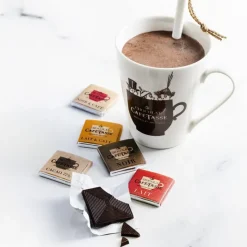 Le Chocolat<Café Tasse Réglette de 15 carrés de chocolats assortis,