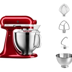 Robots<KITCHENAID Robot Artisan Pomme d'amour 5KSM185PSECA,