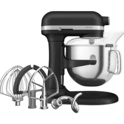 Robots<KITCHENAID Robot Artisan Pâtissier à Bol Relevable 6.6L Truffe Noire 5KSM70SHXEBK,