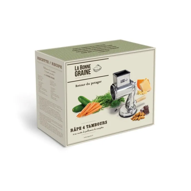 Râpes<La Bonne Graine Râpe 4 tambours ventouse,