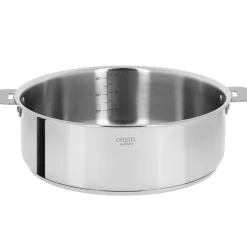 Sauteuses Inox<CRISTEL Sauteuse 24cm amovible inox Casteline,
