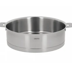Sauteuses Inox<CRISTEL Sauteuse 26cm inox strate amovible,