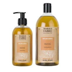 Les Soins|Coin Lavabo<Marius Fabre Savon liquide de Marseille Santal,