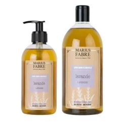 Les Soins|Coin Lavabo<Marius Fabre Savon liquide de Marseille Lavande,