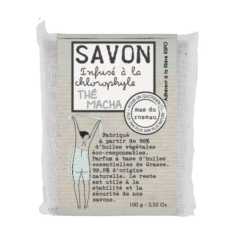 Les Soins|Coin Lavabo<mas du roseau Savon végétal parfumé Thé Matcha,