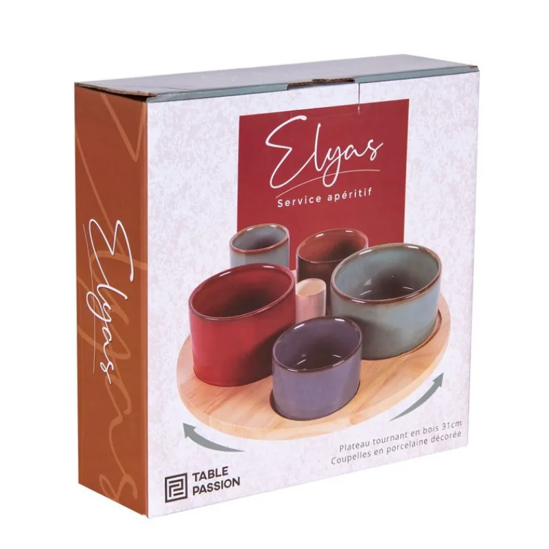 Les Plats Apéritif<Table Passion Service apéritif 6 pièces Elyas,