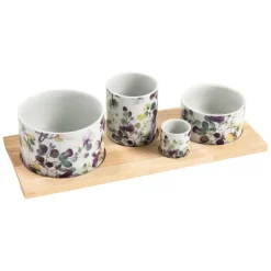 Les Plats Apéritif<Table Passion Service apéritif 4 pièces Garden,