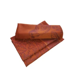 Serviettes<Sud Etoffe Serviette de table Bird Burnt Orange,