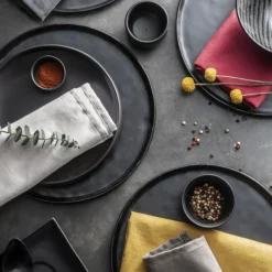 Serviettes<Coucke Serviette de Table Polylin 45 x 45 cm,