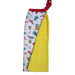 Le Textile Pour Enfant|Essuie-Mains<Les Petits Pinpins Serviette élastiquée Véhicules Multicolores,