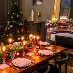 Serviettes En Papier<Françoise PAVIOT Serviettes en papier Cocktail Jacquard rouge,