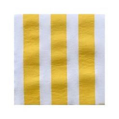 Serviettes En Papier<Françoise PAVIOT Serviettes en papier Rayure Jaune,
