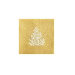 Serviettes En Papier<Françoise PAVIOT Serviettes en papier Sapin Roi des forêts Or,