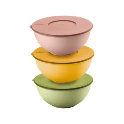 Boîtes Hermétiques<GUZZINI Set 3 bols avec couvercle Ø16cm Everywhere Bio,