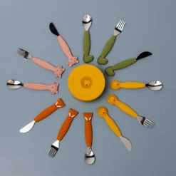 Les Couverts Pour Enfant<Trixie Set 3 couverts silicone Mrs Cat,