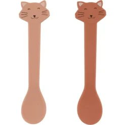 Les Couverts Pour Enfant<Trixie Set 2 cuillères silicone Mrs Cat,