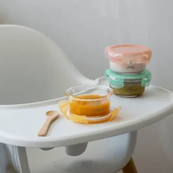 La Vaisselle Pour Enfant|Boîtes Repas Et Accessoires<PEBBLY Set de 3 boites bébé en verre,