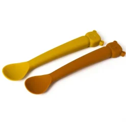 Les Couverts Pour Enfant<The Cotton Cloud Set de 2 cuillères colorées Lili L'Ours,