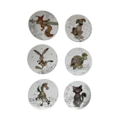 Les Dessous De Verre<Kiub Set de 6 dessous de verre assortis Kook,