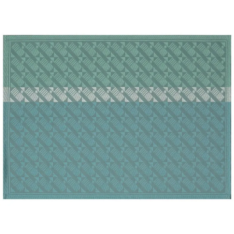 Sets De Table<LE JACQUARD Français Set de table enduit Veine Graphique Emeraude,