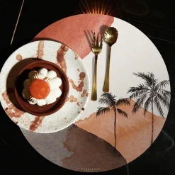 Sets De Table<PÔDEVACHE Set de table rond Gozi, Pôdevache