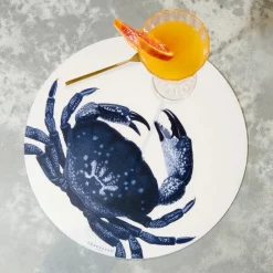 Sets De Table<PÔDEVACHE Set de table rond Granchio Blue, Pôdevache