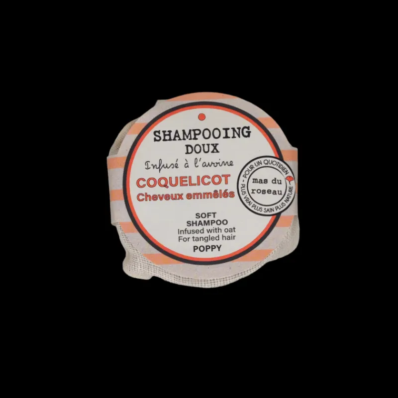 Les Soins<mas du roseau Shampooing solide Doux Coquelicot,