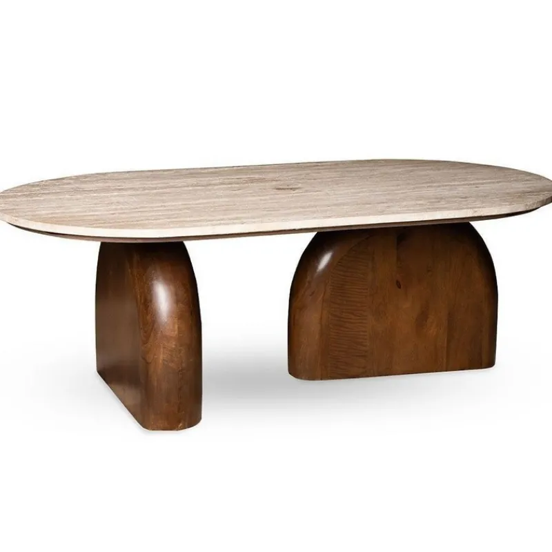 Tables Basses Et Bouts De Canapé<ATHEZZA Table Basse Aydin Travertin,