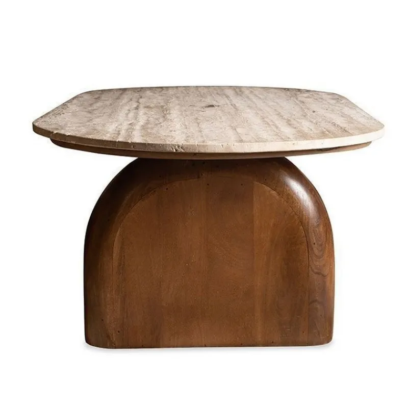 Tables Basses Et Bouts De Canapé<ATHEZZA Table Basse Aydin Travertin,