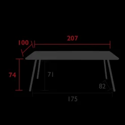 Tables De Jardin<FERMOB Table Luxembourg  207 x 100 cm ,