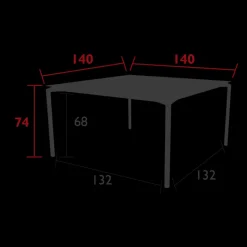 Tables De Jardin<FERMOB Table 140x140 cm Calvi,